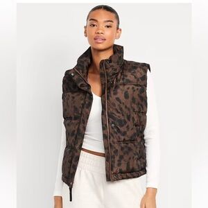 NWT leopard vest